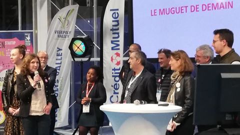 Marielle Ravily a gagné le concours AGreen Startup 2022 avec sa proposition de nouveau débouché valorisant la fragrance naturelle du muguet. ©Agricomics, l’une des start-up primées en 2021